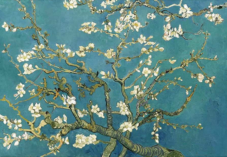 Wall26 - Teal Almond Blossom By Vincent Van Gogh - Wall Mural, Removable  Sticker, Home Decor - 66X96 Inches - - Amazon.Com