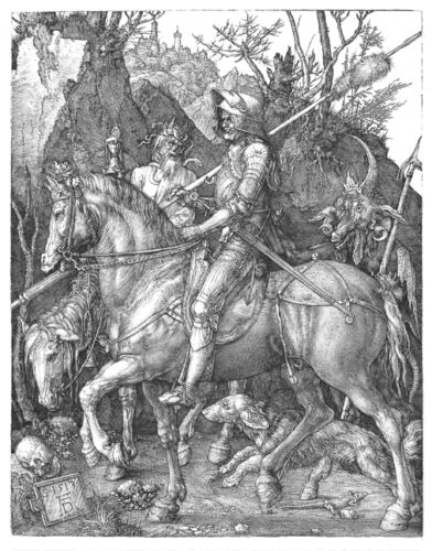 A Knight, Death And The Devil By Albrecht Dürer Print | Ebay