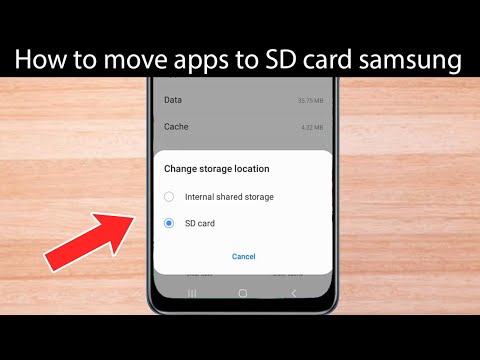 How to move apps to SD card Samsung